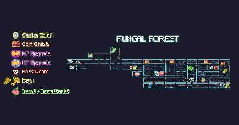 Thumbnail for a map of Fungal Forest (Guide) for the PC game FlipWitch: Forbidden Sex Hex.