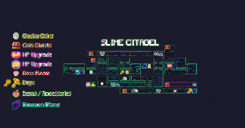Thumbnail for a map of Slime Citadel (Guide) for the PC game FlipWitch: Forbidden Sex Hex.