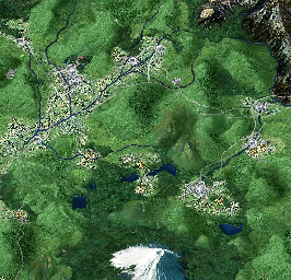 Thumbnail for a map of 19: Yamanashi for the PC game Gaika no Gouhou: Air Land Force.