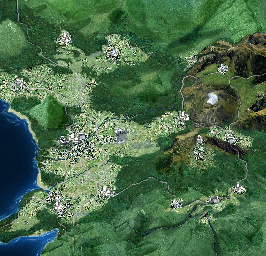 Thumbnail for a map of 43: Kumamoto for the PC game Gaika no Gouhou: Air Land Force.
