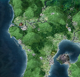 Thumbnail for a map of 46: Kagoshima for the PC game Gaika no Gouhou: Air Land Force.