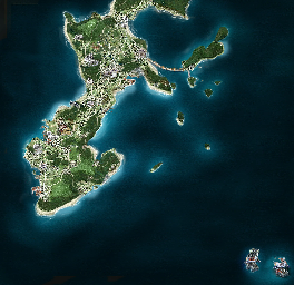 Thumbnail for a map of 64: Okinawa for the PC game Gaika no Gouhou: Air Land Force.