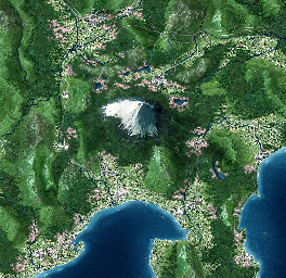 Thumbnail for a map of 69: Mt. Fuji for the PC game Gaika no Gouhou: Air Land Force.
