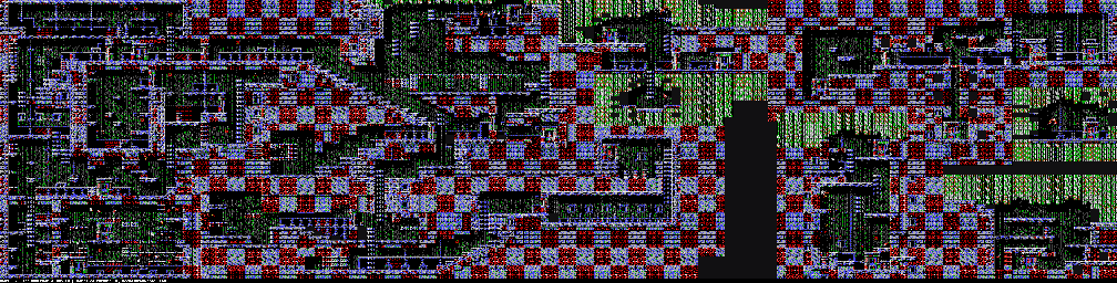 Thumbnail for a map of Level Four: The Underworld The Underworld (Unmarked) (A) (EGA) for the PC game Gods.