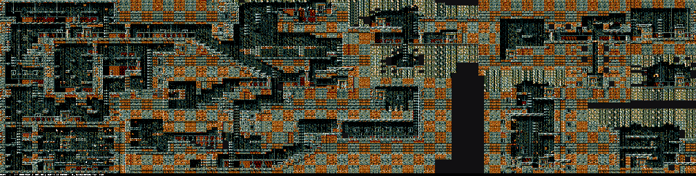 Thumbnail for a map of Level Four: The Underworld The Underworld (Unmarked) (A) (VGA) for the PC game Gods.