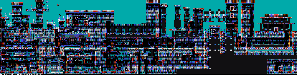 Thumbnail for a map of Level One: The City The City (Unmarked) (A) (EGA) for the PC game Gods.