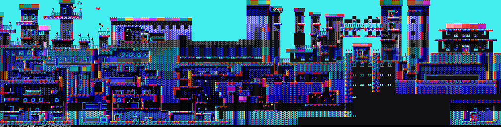 Thumbnail for a map of Level One: The City The City (Unmarked) (A) (Tandy) for the PC game Gods.