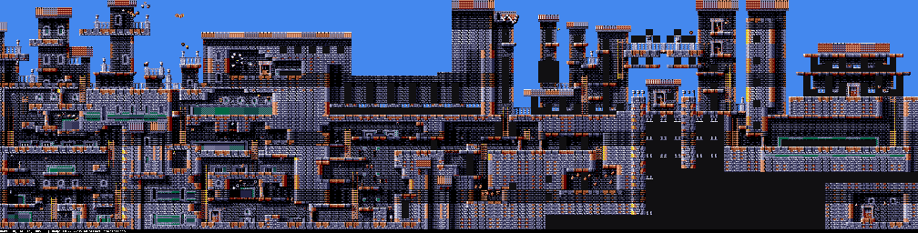 Thumbnail for a map of Level One: The City The City (Unmarked) (A) (VGA) for the PC game Gods.