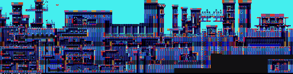 Thumbnail for a map of Level One: The City The City (Unmarked) (B) (Tandy) for the PC game Gods.