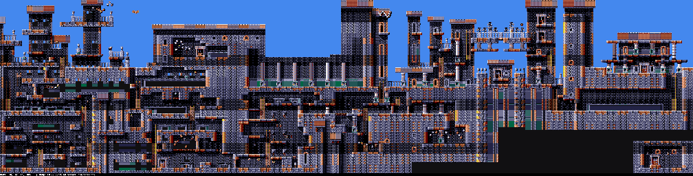 Thumbnail for a map of Level One: The City The City (Unmarked) (B) (VGA) for the PC game Gods.