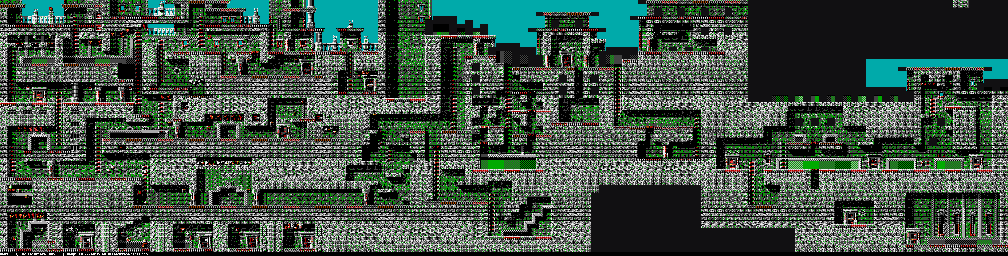 Thumbnail for a map of Level Three: The Labyrinth The Labyrinth (Unmarked) (A) (EGA) for the PC game Gods.