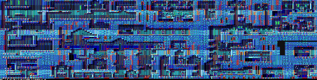 Thumbnail for a map of Level Two: The Temple The Temple (Unmarked) (A) (Tandy) for the PC game Gods.