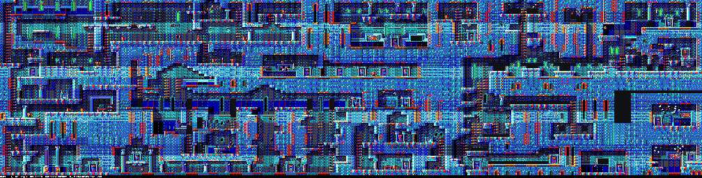 Thumbnail for a map of Level Two: The Temple The Temple (Unmarked) (B) (Tandy) for the PC game Gods.