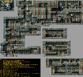 Thumbnail for a map of Level Two: The Temple World One (VGA) for the PC game Gods.