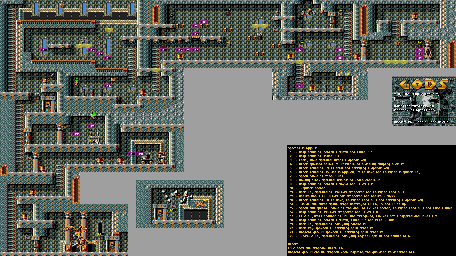 Thumbnail for a map of Level Two: The Temple World Three (2) (VGA) for the PC game Gods.