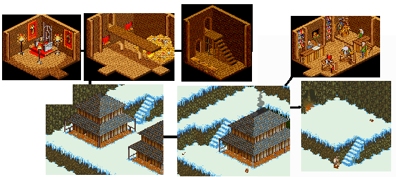 Thumbnail for a map of Eadric's Village for the PC game Heimdall 2: Into The Hall Of Worlds.