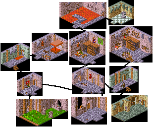 Thumbnail for a map of King's Castle for the PC game Heimdall 2: Into The Hall Of Worlds.