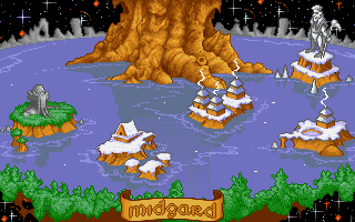 Thumbnail for a map of Midgard (In-Game Map) for the PC game Heimdall 2: Into The Hall Of Worlds.