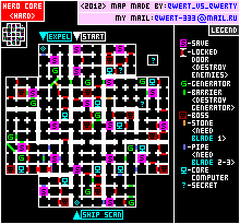 Thumbnail for a map of Hard (Small) for the PC game Hero Core.