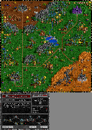 Thumbnail for a map of Archibald's Campaign Scenario 5: Turning Point for the PC game Heroes Of Might And Magic II.
