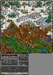 Thumbnail for a map of Prince Of Loyalty Scenario 5: The Giant's Pass for the PC game Heroes Of Might And Magic II.