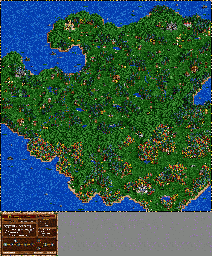 Thumbnail for a map of Roland's Campaign Scenario 1: Force Of Arms for the PC game Heroes Of Might And Magic II.