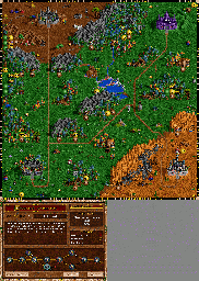 Thumbnail for a map of Roland's Campaign Scenario 5: Betrayal for the PC game Heroes Of Might And Magic II.