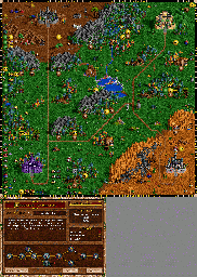 Thumbnail for a map of Roland's Campaign Scenario 5: Turning Point for the PC game Heroes Of Might And Magic II.