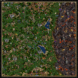 Thumbnail for a map of Armageddon's Blade - A: Catherine's Charge for the PC game Heroes Of Might And Magic III.
