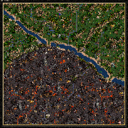 Thumbnail for a map of Armageddon's Blade - C: Shadows Of The Forest for the PC game Heroes Of Might And Magic III.