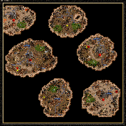 Thumbnail for a map of Armageddon's Blade Dragon's Blood - A: Culling The Weak for the PC game Heroes Of Might And Magic III.