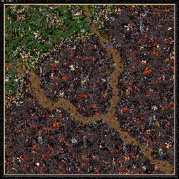 Thumbnail for a map of Armageddon's Blade - F: A Blade In The Back for the PC game Heroes Of Might And Magic III.