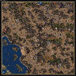 Thumbnail for a map of Armageddon's Blade Festival Of Life - A: For The Throne for the PC game Heroes Of Might And Magic III.