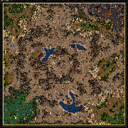 Thumbnail for a map of Armageddon's Blade Festival Of Life - B: Clan War for the PC game Heroes Of Might And Magic III.