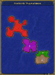 Thumbnail for a map of Armageddon's Blade Foolhardy Waywardness (In-Game Map) for the PC game Heroes Of Might And Magic III.