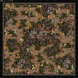 Thumbnail for a map of The Shadow Of Death Birth Of A Barbarian - B: The Meeting for the PC game Heroes Of Might And Magic III.