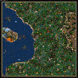 Thumbnail for a map of The Shadow Of Death Birth Of A Barbarian - C: A Tough Start for the PC game Heroes Of Might And Magic III.