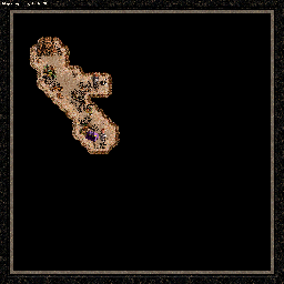 Thumbnail for a map of The Shadow Of Death Birth Of A Barbarian - E (Underground): Returning To Bracada for the PC game Heroes Of Might And Magic III.