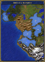 Thumbnail for a map of The Shadow Of Death Birth Of A Barbarian (In-Game Map) for the PC game Heroes Of Might And Magic III.