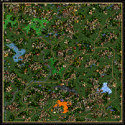 Thumbnail for a map of The Shadow Of Death Elixir Of Life - C: Valley Of The Dragon Lords for the PC game Heroes Of Might And Magic III.