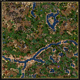 Thumbnail for a map of The Shadow Of Death Hack And Slash - C: A Cage In The Hand for the PC game Heroes Of Might And Magic III.