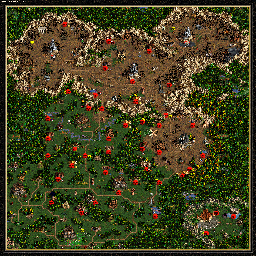 Thumbnail for a map of The Shadow Of Death New Beginning - B: After The Amulet for the PC game Heroes Of Might And Magic III.