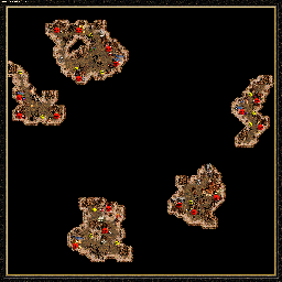 Thumbnail for a map of The Shadow Of Death New Beginning - C (Underground): Retrieving The Cowl for the PC game Heroes Of Might And Magic III.