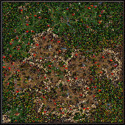 Thumbnail for a map of The Shadow Of Death New Beginning - D: Driving For The Boots for the PC game Heroes Of Might And Magic III.