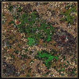 Thumbnail for a map of The Shadow Of Death Rise Of The Necromancer - D: Duke Alarice for the PC game Heroes Of Might And Magic III.