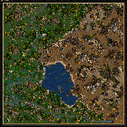 Thumbnail for a map of The Shadow Of Death Specter Of Power - B: To Build A Tunnel for the PC game Heroes Of Might And Magic III.