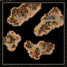 Thumbnail for a map of The Shadow Of Death Specter Of Power - C (Underground): Kreegan Alliance for the PC game Heroes Of Might And Magic III.