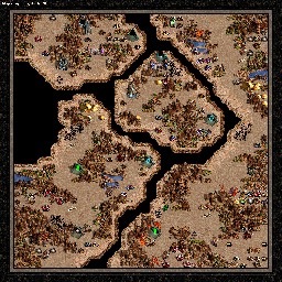 Thumbnail for a map of The Shadow Of Death Specter Of Power - D (Underground): With Blinders On for the PC game Heroes Of Might And Magic III.