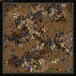 Thumbnail for a map of The Shadow Of Death Specter Of Power - D: With Blinders On for the PC game Heroes Of Might And Magic III.