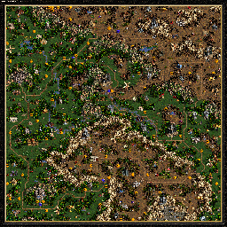 Thumbnail for a map of The Shadow Of Death Unholy Alliance - A: Harvest for the PC game Heroes Of Might And Magic III.